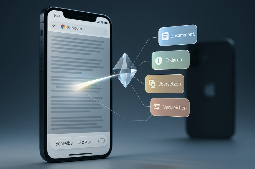 Chrome KI-Modus für iOS und Android startet mit neuen Funktionen